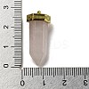 Natural Rose Quartz Pointed Pendants LS-STAS-K273-03G-01-3