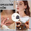 50Pcs 2 Colors Alloy Enamel Pendants ENAM-ME0001-40-4