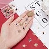 30Pcs Natural Mixed Gemstone Connector Charms FIND-AR0003-83-3