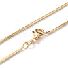 Brass Snake Chain Necklaces X-NJEW-I247-03G-3