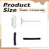 10 Pairs 2 Colors Silicone Eyeglasses Ear Grip FIND-LP0008-60-2