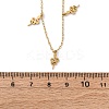 304 Stainless Steel Snake Tassel Necklaces NJEW-R026-20G-5