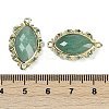 Natural Green Aventurine Faceted Horse Eye Links G-B126-02G-04-3