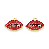 Valentine's Day Alloy Enamel Pendants ENAM-T023-23A-1
