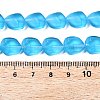 Frosted Glass Beads Strands GLAA-T023-30G-4