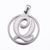 Non-Tarnish 304 Stainless Steel Pendants STAS-K162-070P-1