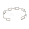 Non-Tarnish 304 Stainless Steel Hollow Rectangle Cuff Bangles BJEW-H322-01P-3