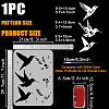 US 1 Pc PET Hollow Out Drawing Painting Stencils DIY-FG0005-14E-2