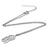 Tarnish Resistant 201 Stainless Steel Pendants Necklaces LS-NJEW-S063-TN473-1-2