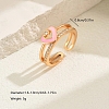 Fashionable Cute Brass Cubic Zirconia Cuff Rings XX5517-5