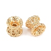 Brass Double Bead Caps KK-K407-42G-2