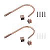Zinc Alloy U Shape Hook Hangers Curtain SW-TAC0002-08A-2