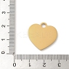 Ion Plating(IP) 304 Stainless Steel Mirror Polished Finish Stamping Blank Tag Pendants X-STAS-K270-43G-3