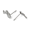 Tarnish Resistant Unisex 304 Stainless Steel Stud Earrings EJEW-E254-02P-2