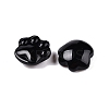 Natural Obsidian Cat Paw Print Figurines DJEW-N003-03A-2