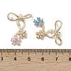 Brass Micro Pave Cubic Zirconia Pendants KK-L208-56G-3