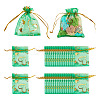 50Pcs Heart Printed Organza Bags OP-TADJ0001-01I-1