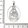 201 Stainless Steel Pendants STAS-Q341-25P-3