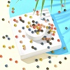 500Pcs 5 Colors Acrylic Beads SACR-YW0001-69-5