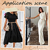 1Pc Imitation Leather Flower Brass Ring Link Chain Waist Belly Chains Belts for Women AJEW-CL0001-49A-5