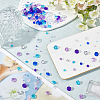 15 Styles Transparent Acrylic Rhinestone Cabochons MACR-SC0001-39-4