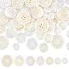 70Pcs 7 Styles Resin Buttons BUTT-PH0001-73-1