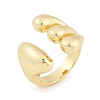 Brass Cuff Rings RJEW-U030-02G-04-1