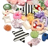 Opaque & Transparent Resin Cabochons RESI-CJ0002-44-3
