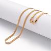 Ion Plating(IP) 304 Stainless Steel Necklace MAK-K004-04G-1