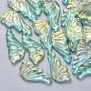 Transparent Spray Painted Glass Pendants GLAA-S190-010A-01-1
