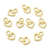 SHEGRACE Brass Heart Charms XGR0161G-100G-2