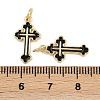 Brass Enamel Pendants KK-L240-31G-4