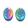 Rack Plating Rainbow Color 304 Stainless Steel Pendants Rhinestone Settings STAS-S119-120-2