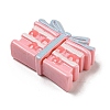 Spring Cherry Blossoms Theme Opaque Resin Cake with Bowknot Decoden Cabochons X-RESI-E055-02H-2