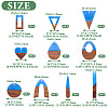 20Pcs 10 Styles Transparent Resin & Walnut Wood Pendants RESI-TA0003-21-3