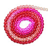 Transparent Glass Beads Strands GLAA-N041-010-11-2