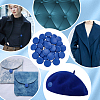 30Pcs 1-Hole PU Leather Shank Buttons BUTT-NB0001-92B-5