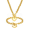 Heart Stainless Steel Pendant Necklaces & Charm Bracelets Sets FS-WG8EF15-02-2