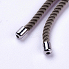 Nylon Twisted Cord Bracelet Making MAK-F018-12P-RS-3