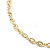 Ion Plating(IP) 304 Stainless Steel Cable Chain Bracelets for Men Women BJEW-M293-07G-2