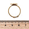 Adjustable 304 Stainless Steel Enamel Cuff Rings for Women RJEW-B152-01G-03-6