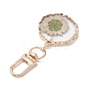 Inner Dried Flower Resin Pendant Decoration HJEW-JM02663-01-4