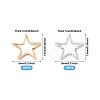 24Pcs 2 Colors Brass Linking Rings KK-TA0003-09-RS-3
