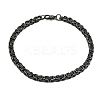 304 Stainless Steel Chain Bracelets for Women Men BJEW-Z143-31AS-4