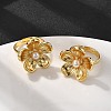 Flower Brass Finger Rings for Women LS-RJEW-S622-05G-2