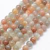 Natural Multi-Moonstone Beads Strands G-P322-43-8mm-1