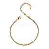 Brass Rope Chain Bracelets for Women BJEW-G735-08G-4