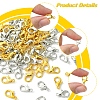 300Pcs 2 Colors Zinc Alloy Lobster Claw Clasps FIND-FS0003-33-3