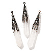 Natural Quartz Crystal Pointed Big Pendants G-P560-02R-01-1