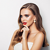 2 Pairs 2 Colors Alloy Double Flat Round Dangle Stud Earrings for Women EJEW-AN0001-84-6